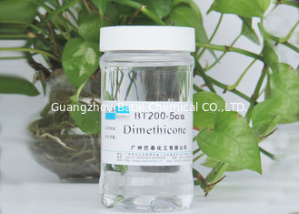 O óleo de silicone líquido transparente de Dimethicone para o cabelo/a limpeza desnata